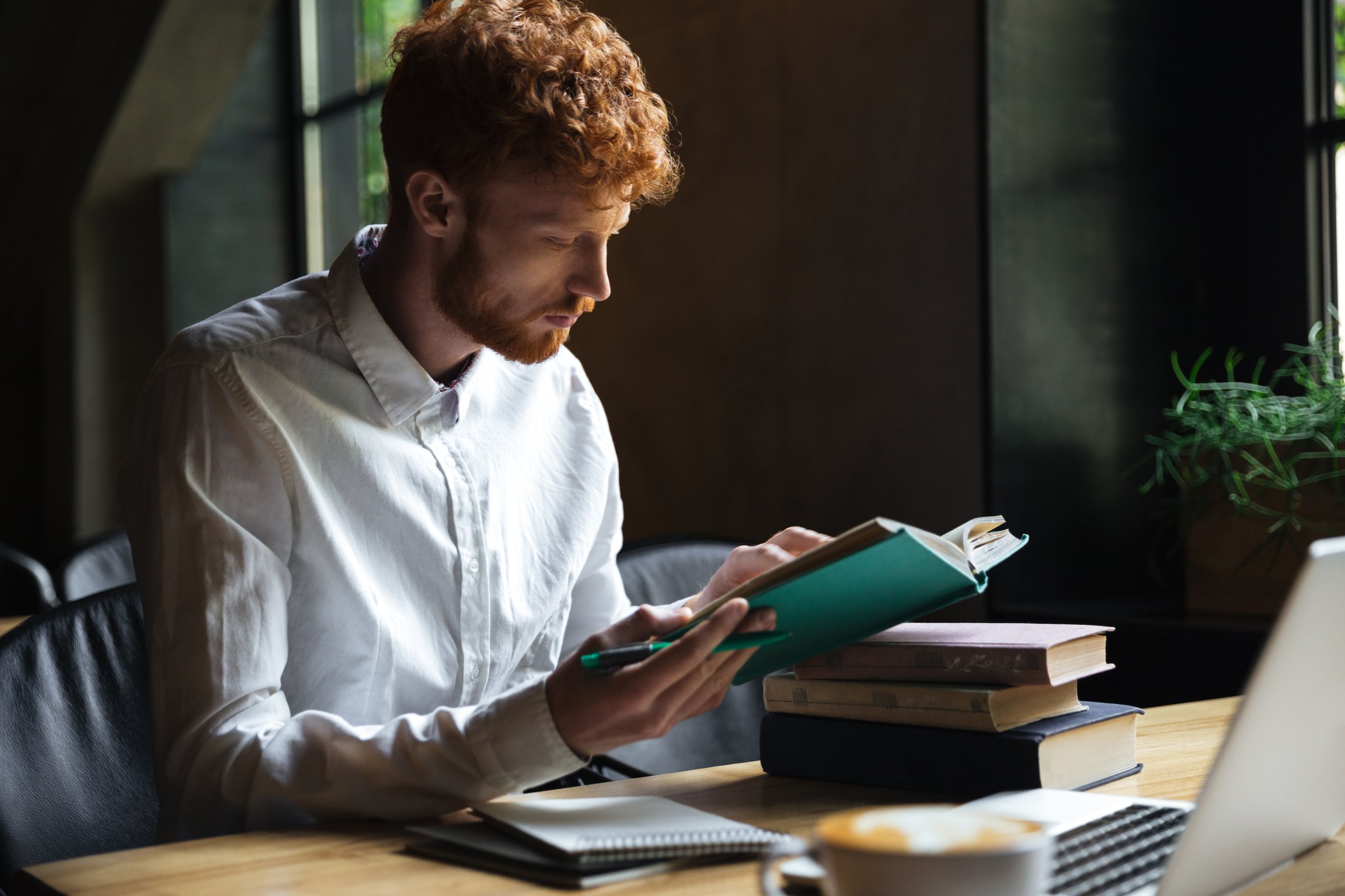 Man Reading Book